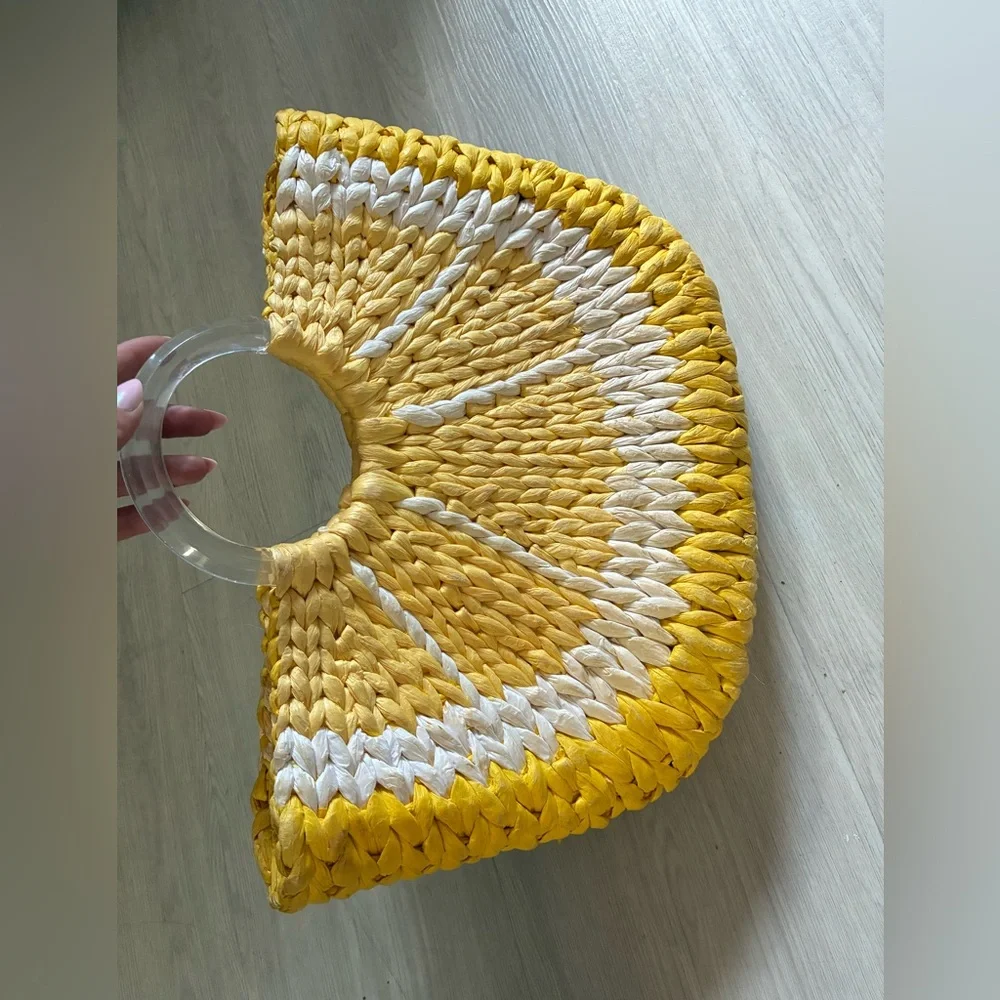 kate spade Yellow and White Interior Zip Pouch - Picture 1 of 3